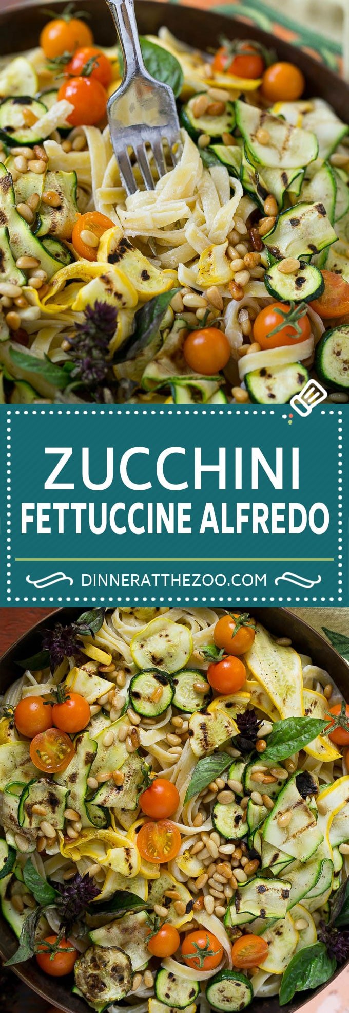 Zucchini Fettuccine Alfredo #pasta #zucchini #cheese #dinner #sadud