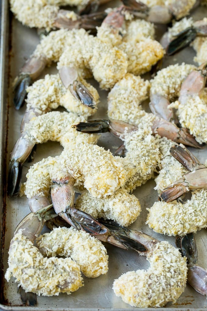 Fried Shrimp Recipe #shrimp #seafood #dinner #appetizer #sadud Shrimp coated in panko breadcrumbs.