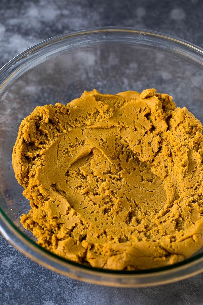 Molasses Cookies Recipe | Spice Cookies #cookies #baking #christmas #dessert #sadud Cookie dough in a mixing bowl.