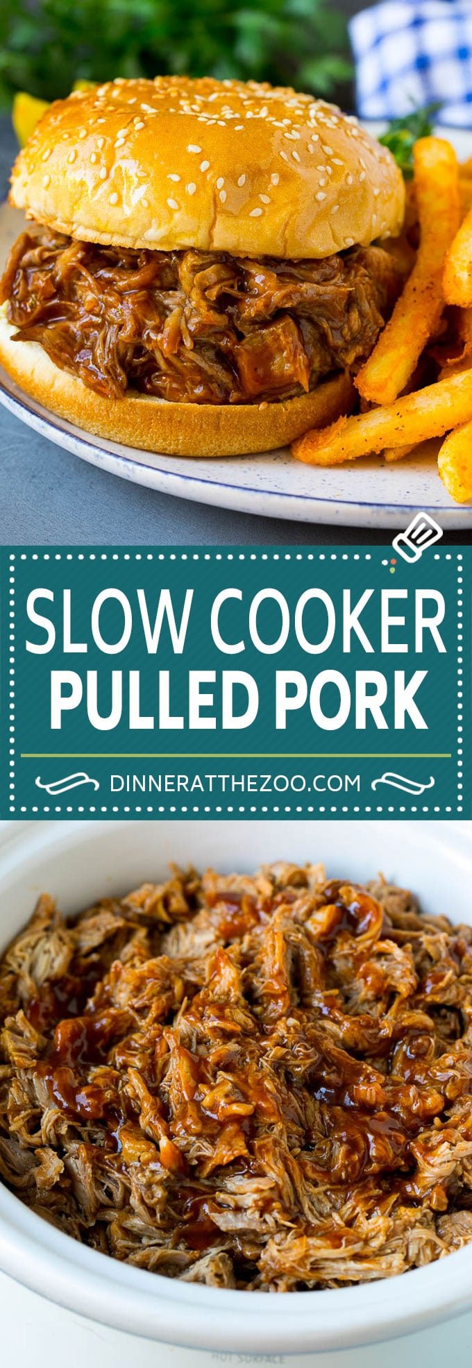 Slow Cooker Pulled Pork Recipe | Crock Pot Pulled Pork #pork #pulledpork #crockpot #slowcooker #dinner #sadud