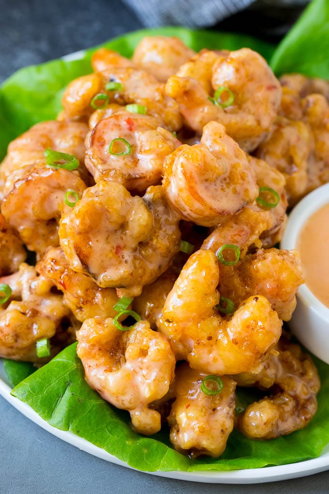Bang Bang Shrimp Recipe | Fried Shrimp #shrimp #appetizer #dinner #sadud #copycatrecipe Bang bang shrimp tossed in creamy chili sauce and served over lettuce.