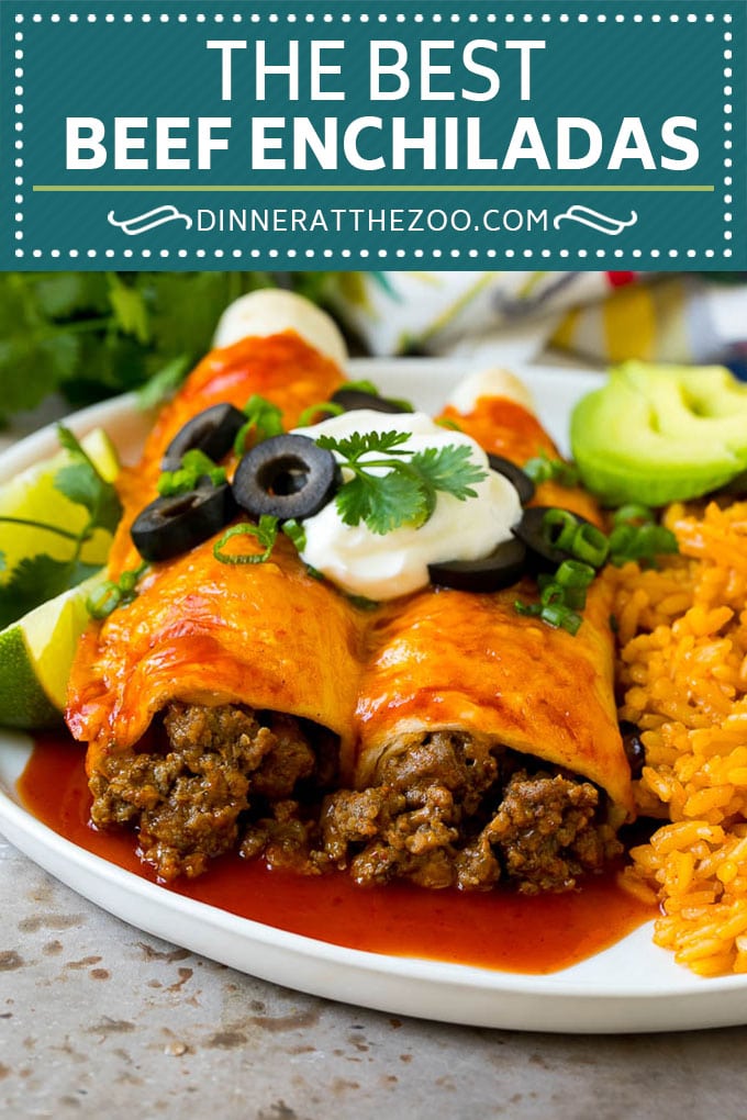 Beef Enchiladas Recipe #beef #groundbeef #mexicanfood #enchiladas #cheese #dinner #sadud