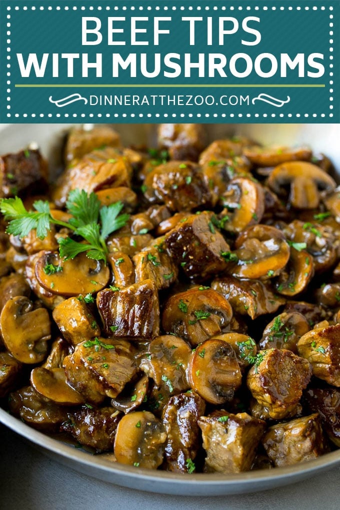 Beef Tips with Mushroom Gravy Recipe | Steak Tips #beef #steak #mushrooms #gravy #comfortfood #dinner #sadud