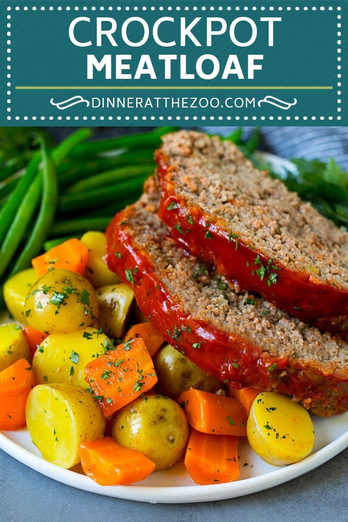 Crockpot Meatloaf Recipe | Slow Cooker Meatloaf #meatloaf #beef #slowcooker #crockpot #dinner #sadud