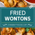 Fried Wonton Recipe #chinesefood #pork #appetizer #wontons #sadud