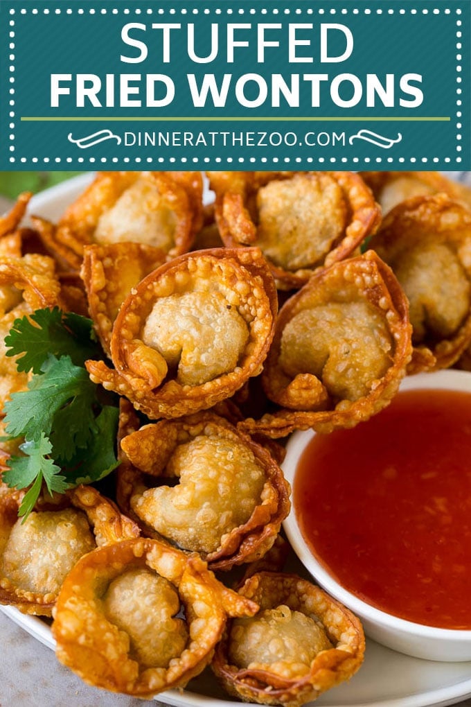 Fried Wonton Recipe #chinesefood #pork #appetizer #wontons #sadud