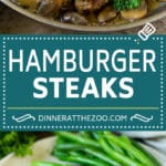 Hamburger Steaks with Mushroom Gravy Recipe | Salisbury Steak #hamburger #groundbeef #mushrooms #gravy #dinner #sadud