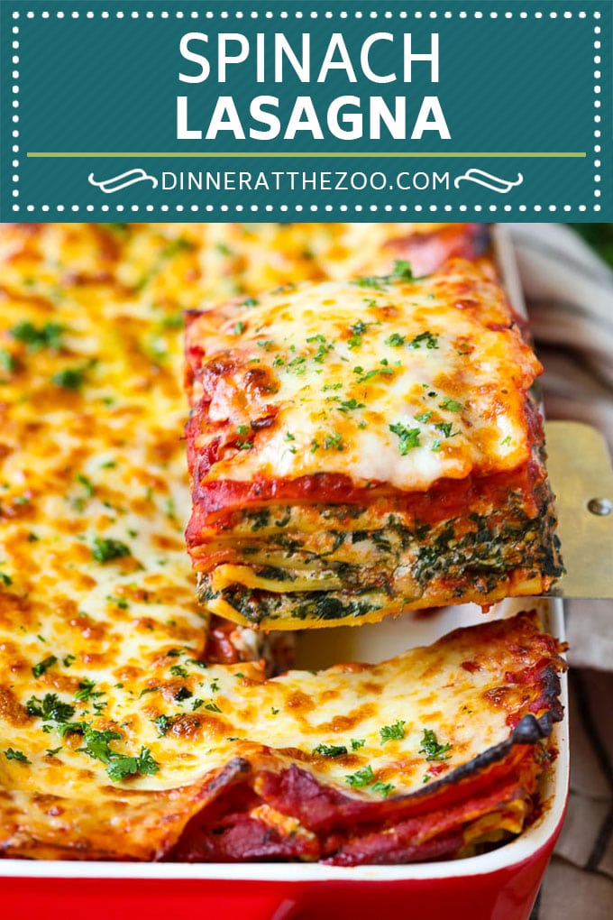 Spinach Lasagna Recipe | Vegetarian Lasagna #lasagna #spinach #cheese #pasta #italianfood #dinner #sadud