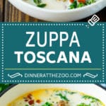 Zuppa Toscana Recipe | Sausage and Potato Soup #soup #sausage #bacon #potato #kale #italianfood #dinner #sadud