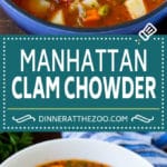 Manhattan Clam Chowder Recipe | Red Clam Chowder #chowder #soup #seafood #clams #bacon #dinner #sadud
