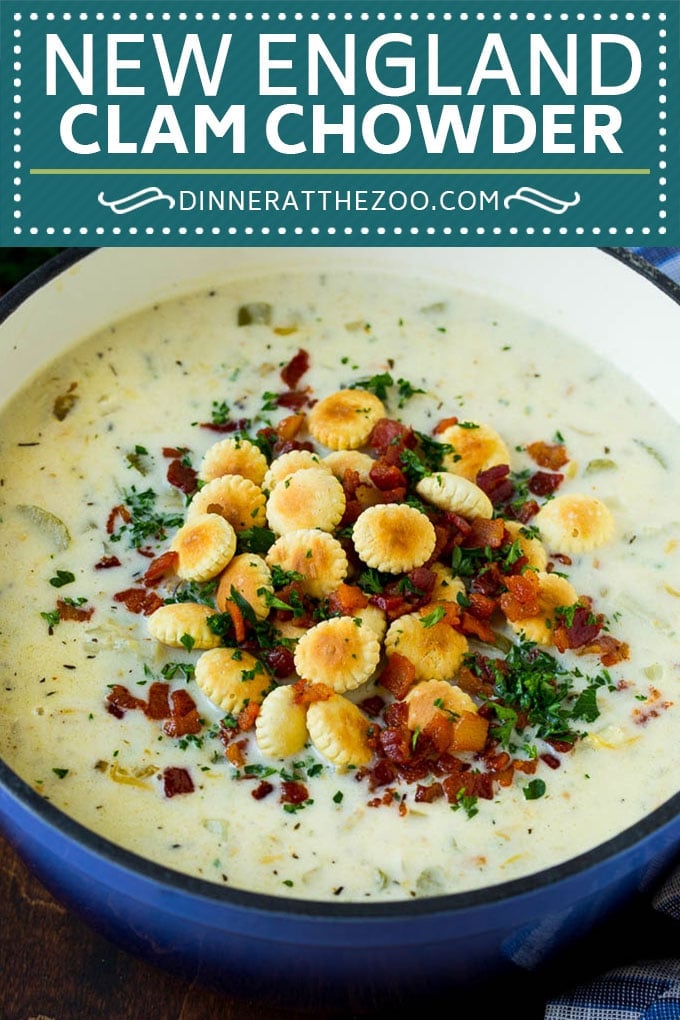 New England Clam Chowder Recipe | White Clam Chowder #chowder #soup #seafood #clams #bacon #dinner #sadud