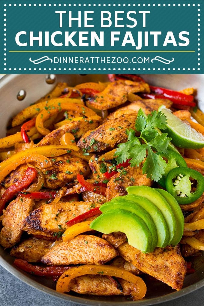 Chicken Fajitas Recipe #chicken #fajitas #peppers #dinner #sadud #lowcarb