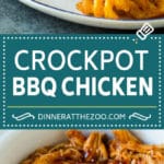 Crockpot BBQ Chicken Recipe | Barbecue Chicken #chicken #bbq #slowcooker #crockpot #dinner #sadud