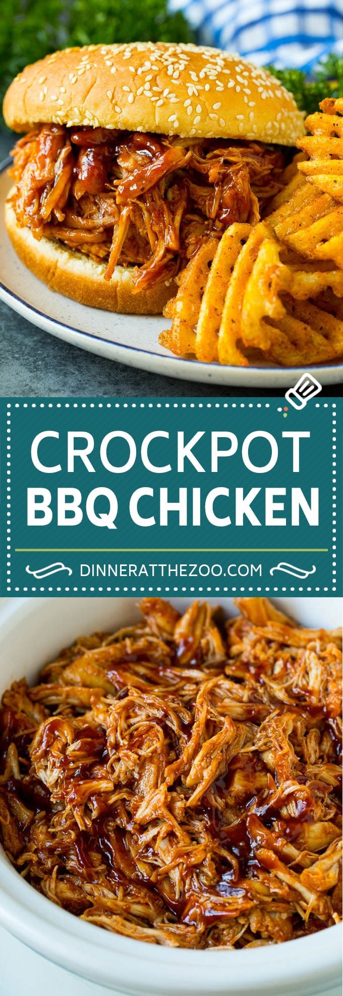 Crockpot BBQ Chicken Recipe | Barbecue Chicken #chicken #bbq #slowcooker #crockpot #dinner #sadud