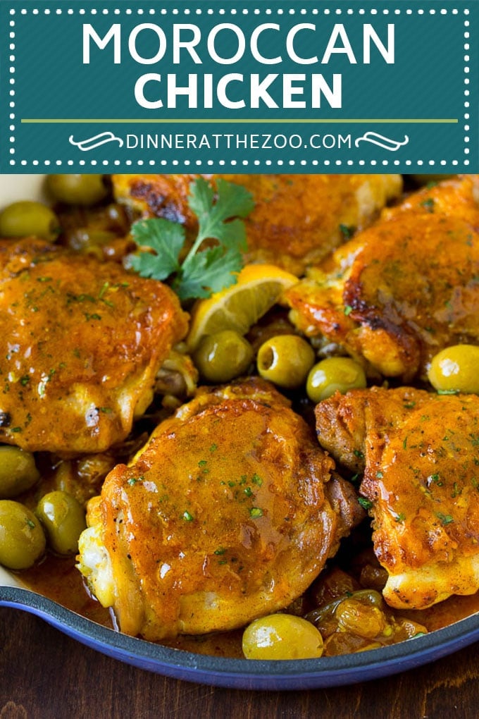 Moroccan Chicken Recipe #chicken #dinner #olives #sadud