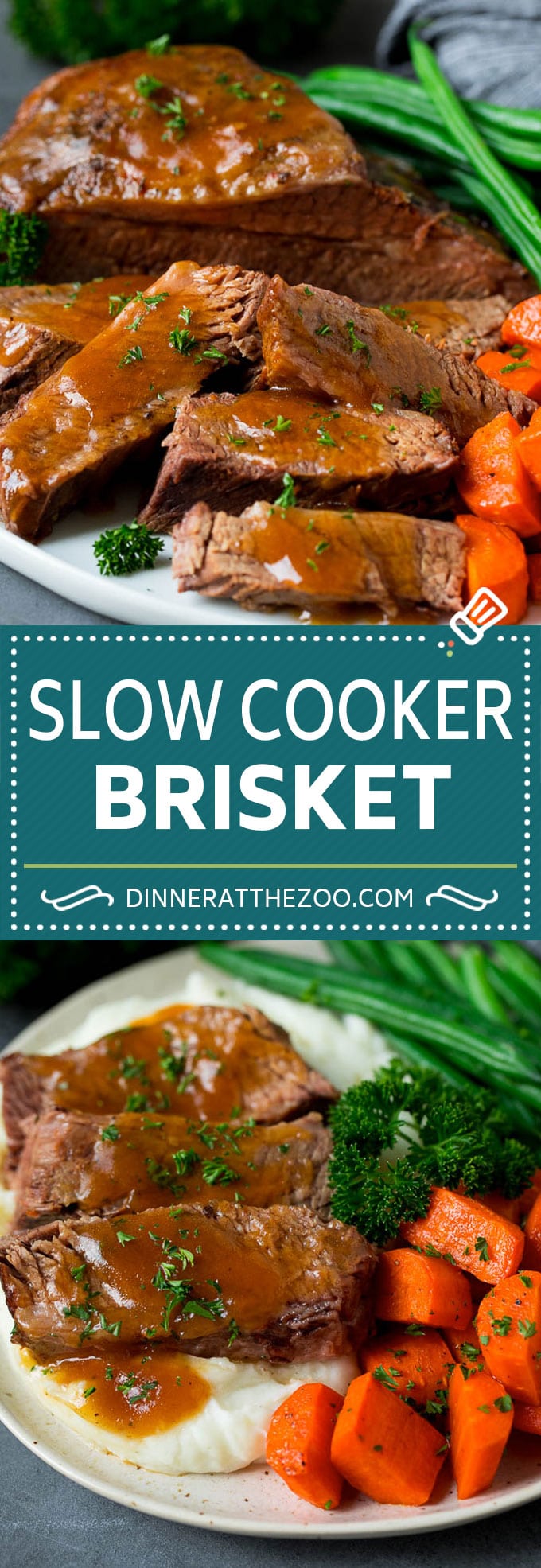 Slow Cooker Brisket Recipe | Crockpot Brisket #beef #slowcooker #crockpot #dinner #sadud