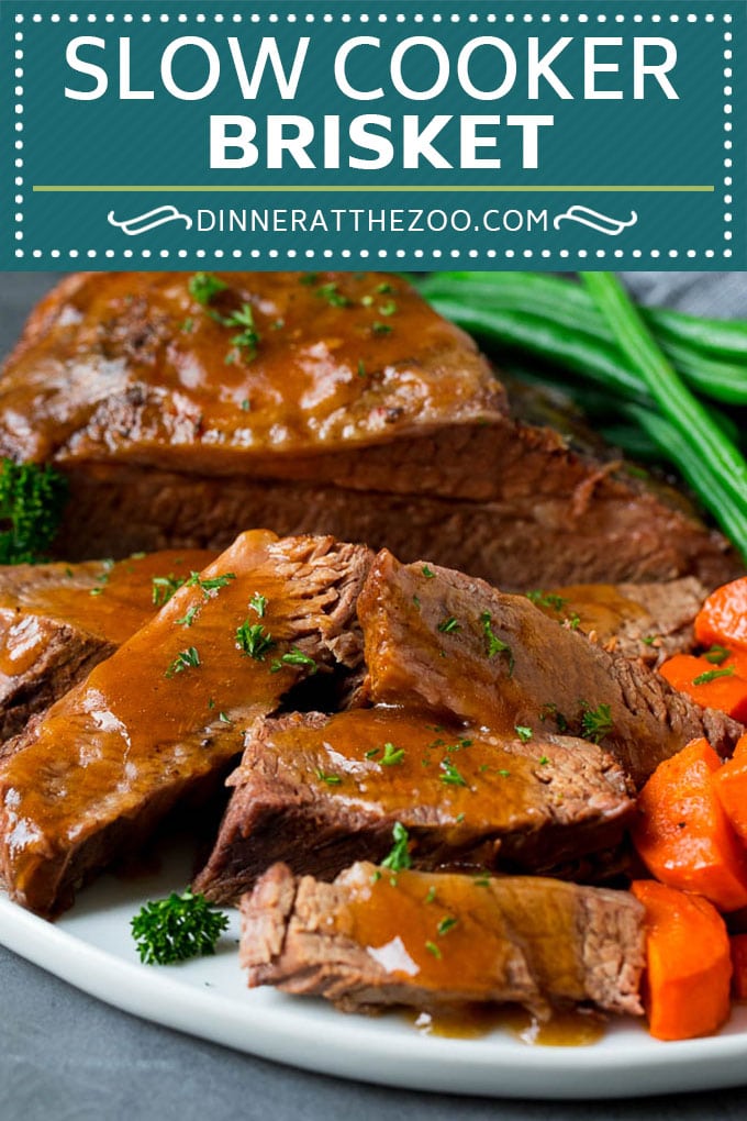 Slow Cooker Brisket Recipe | Crockpot Brisket #beef #slowcooker #crockpot #dinner #sadud