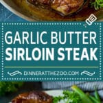 Sirloin Steak with Garlic Butter #steak #beef #dinner #sadud