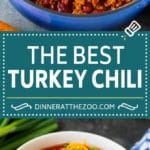 Turkey Chili Recipe #turkey #chili #dinner #sadud