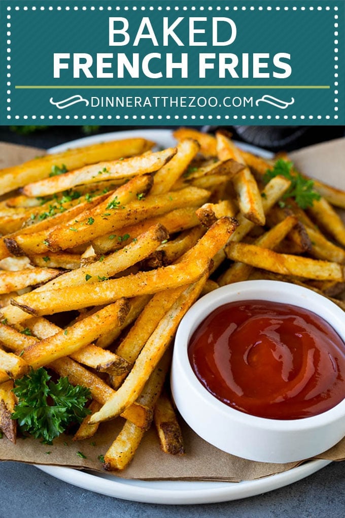 Baked French Fries Recipe #potatoes #fries #dinner #sadud