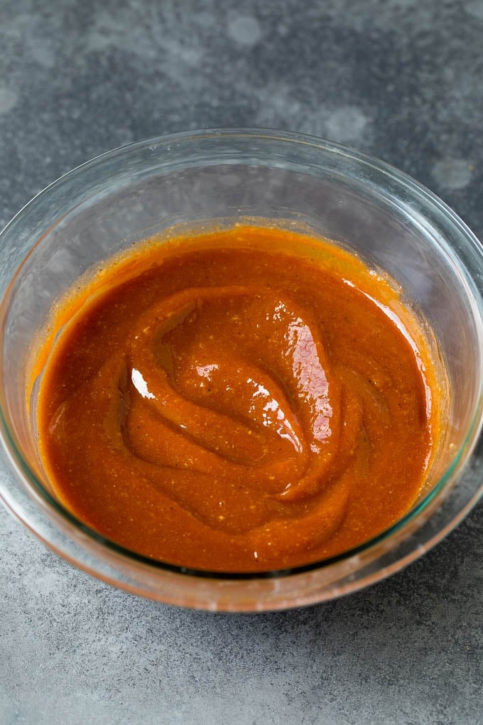 Homemade steak sauce is a savory blend that takes just 5 minutes to make and goes perfectly with beef, chicken and pork. A bowl of ketchup, mustard and seasonings all stirred together.