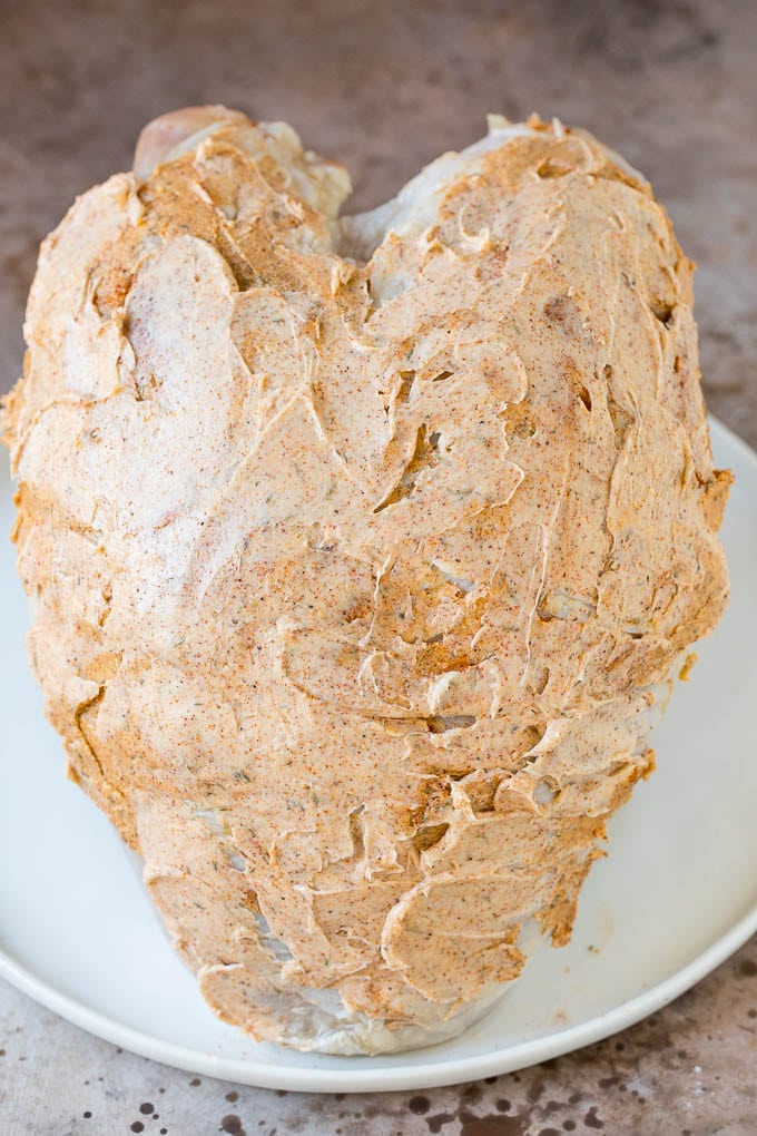 This Instant Pot turkey breast is seasoned with butter, garlic and herbs, then pressure cooked to tender and juicy perfection. Poultry coated in seasoned butter.