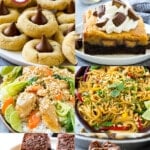 A collection of fantastic peanut butter recipes for dinner or dessert including peanut butter brownies and peanut butter blossoms.