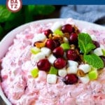 This creamy cranberry salad is a blend of fresh cranberries, pineapple, marshmallows, pecans, coconut and apples, all tossed in a creamy dressing.