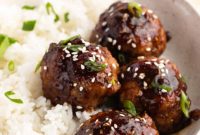 Soy-Ginger Glazed Turkey Bites
