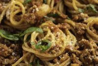 Ground Turkey Spaghetti