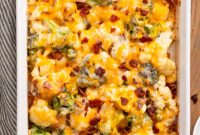 Creamy Keto Broccoli Cauliflower Casserole