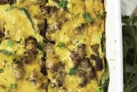 Easy Keto Sausage and Egg Breakfast Casserole