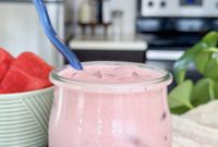 Refreshing Strawberry Watermelon Yogurt Smoothie