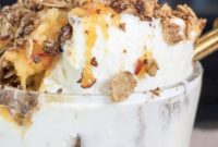 Frozen Shaved Peach Crisp