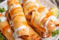 Crispy 5-Ingredient Air Fryer Flautas