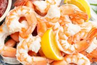 Tender Poached Shrimp