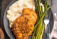 Honey Truffle Glazed Chicken with Asparagus