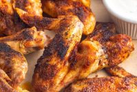 Golden Baked Whole Chicken Wings