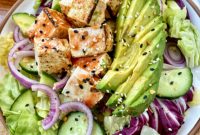 Fiery Buffalo Tofu with Cool Tahini Ranch