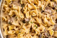 Comforting Creamy Mushroom Stroganoff