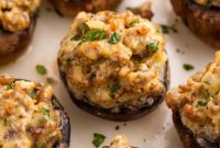 Savory Sausage Mushroom Bites