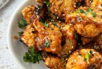 Crispy Sweet & Spicy Cauliflower Wings (Vegan & Gluten-Free)
