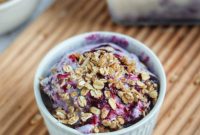 Blueberry Crisp Swirl Vegan Paleo Ice Cream