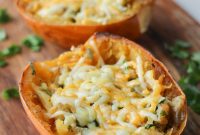 Vegan Gluten Free French Onion Spaghetti Squash Boats