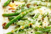Baked Keto Cheesy Green Beans