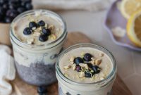 Lemon Blueberry Yogurt Chia Pudding