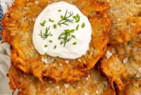 Golden Vegan Latkes