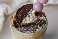 Irresistible Chocolate Peanut Butter Overnight Oats