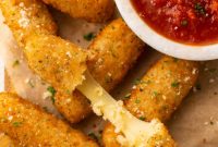 Perfectly Crispy Air Fryer Mozzarella Sticks