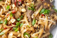 Sweet and Savory Beef Pad Thai